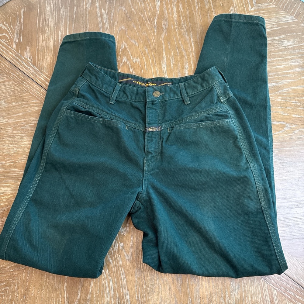 Vintage Marithe Francois Girbaud green jeans